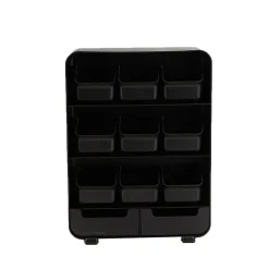 Mind Reader Black Tea Bag holder and Condiment Organizer