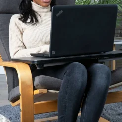 Mind Reader Freestanding Portable Foldable Lap Desk with Fold-Up Legs