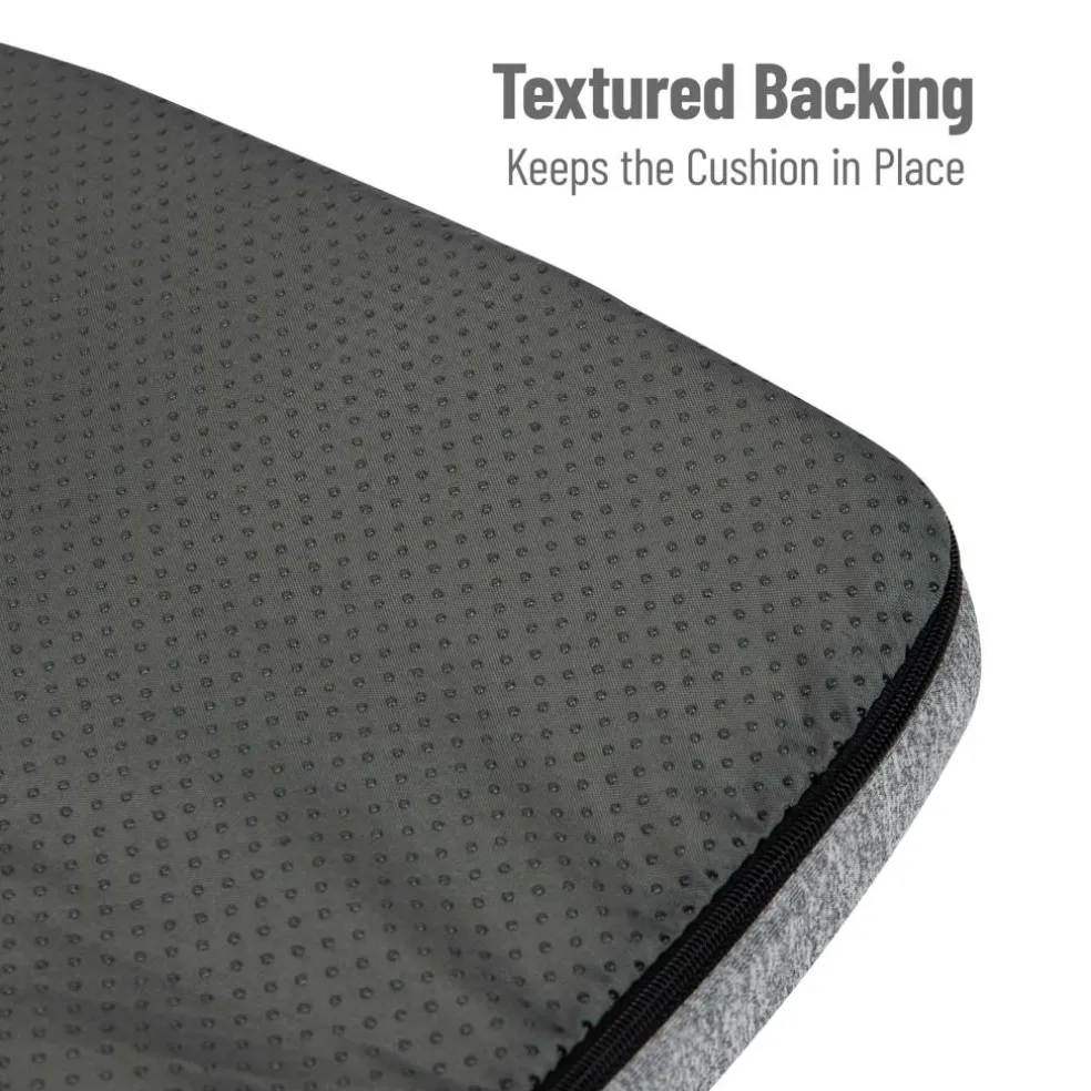Mind Reader Harmony Collection Blue & Gray Memory Foam Ergonomic Seat Cushion