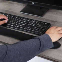 Mind Reader Harmony Collection Black Ergonomic Wrist Rest Set for Keyboard & Mouse