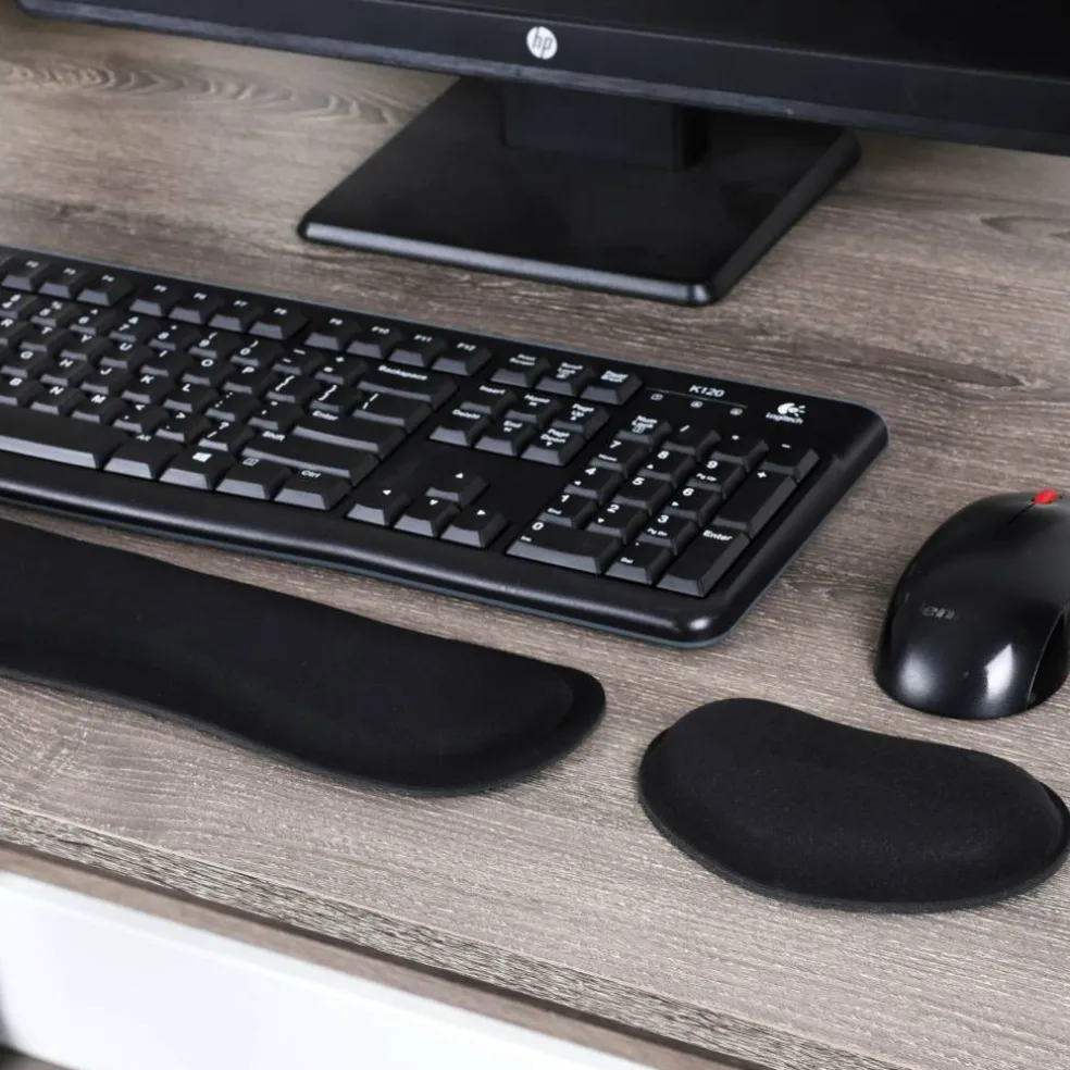 Mind Reader Harmony Collection Black Ergonomic Wrist Rest Sets for Keyboard & Mouse, 3ct.