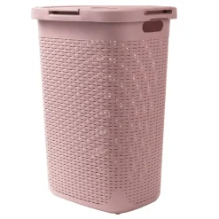 Mind Reader 60L Hamper Laundry Basket with Cutout Handles