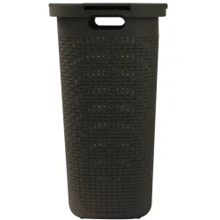 Mind Reader 60L Hamper Laundry Basket with Cutout Handles