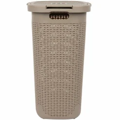 Mind Reader 60L Hamper Laundry Basket with Cutout Handles