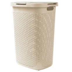 Mind Reader 60L Hamper Laundry Basket with Cutout Handles