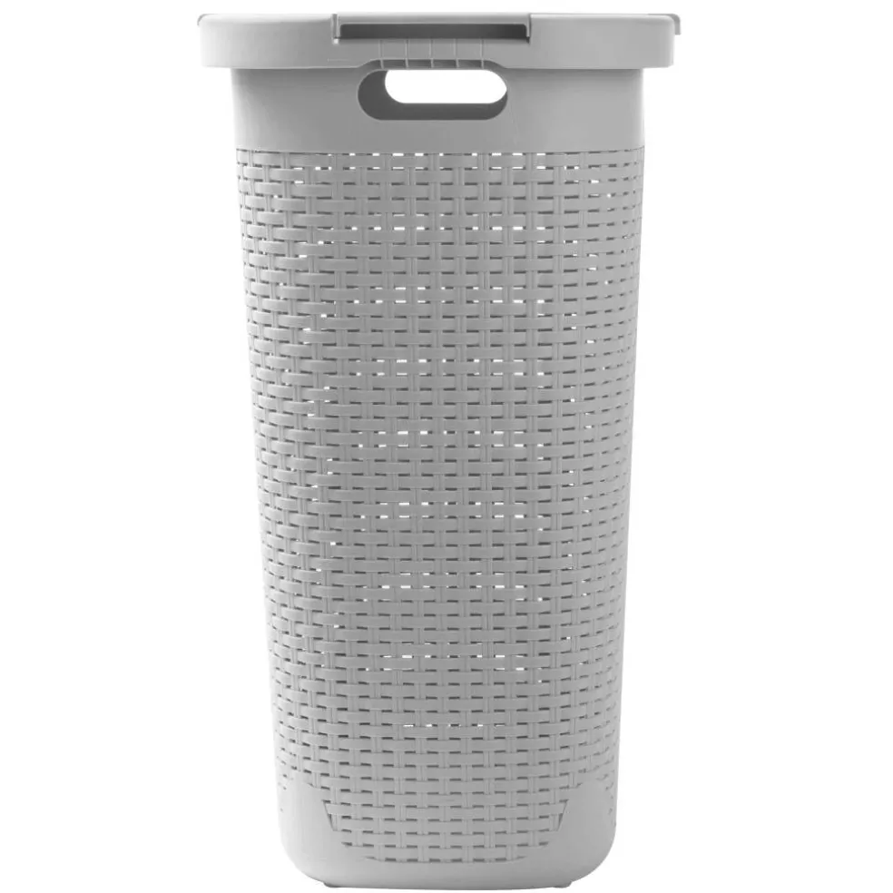Mind Reader 60L Hamper Laundry Basket with Cutout Handles