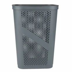 Mind Reader 60L Perforated Plastic Laundry Hamper with Lid