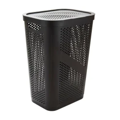 Mind Reader 60L Perforated Plastic Laundry Hamper with Lid