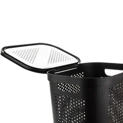 Mind Reader 60L Perforated Plastic Laundry Hamper with Lid