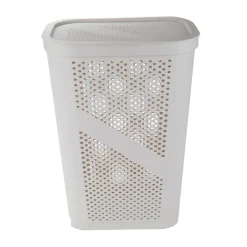 Mind Reader 60L Perforated Plastic Laundry Hamper with Lid