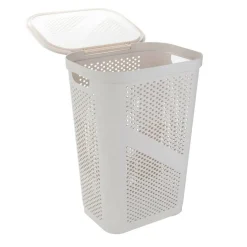 Mind Reader 60L Perforated Plastic Laundry Hamper with Lid