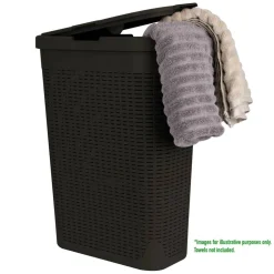 Mind Reader 23.5'' Slim Laundry Hamper with Cutout Handles
