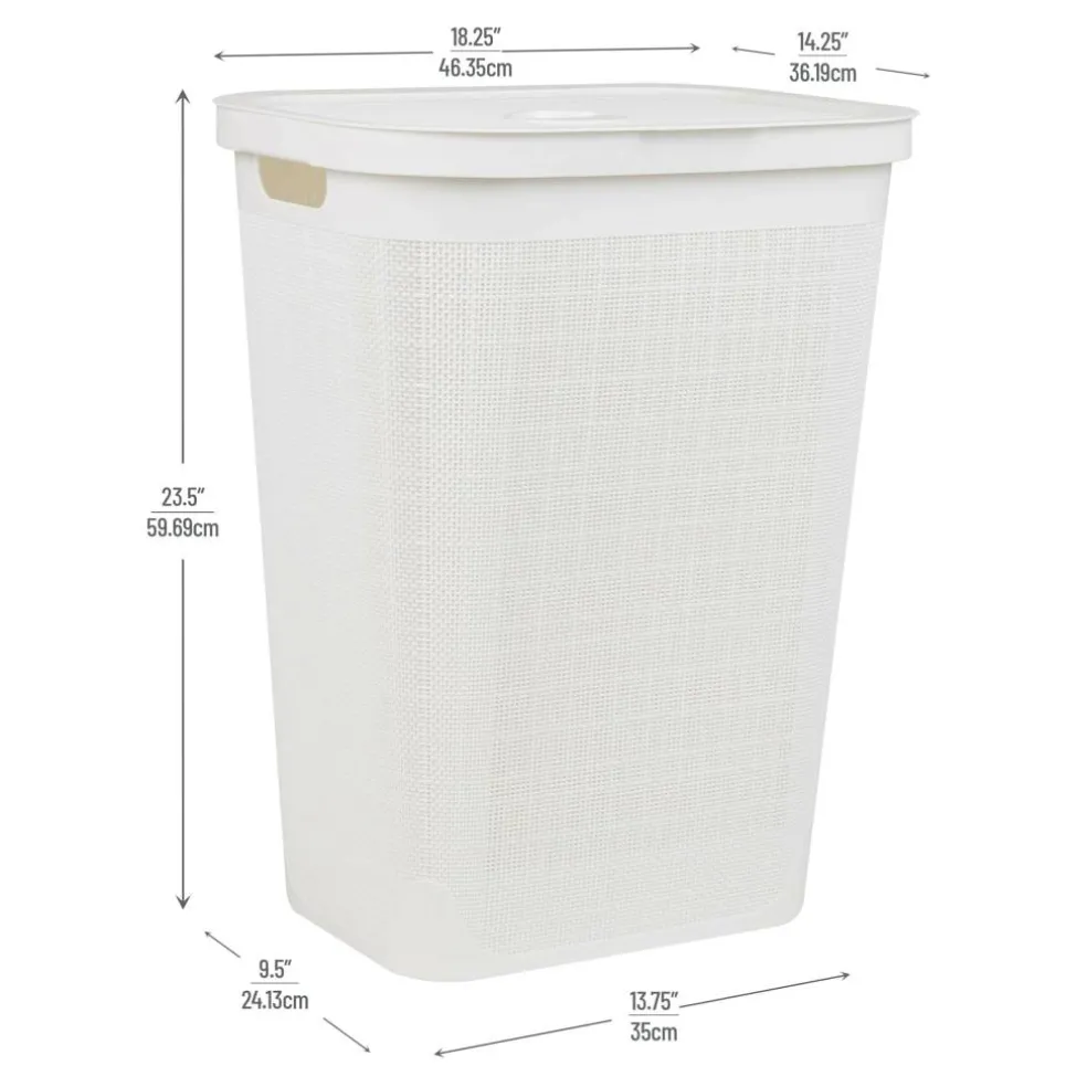 Mind Reader 18" x 24" Slim Laundry Hamper