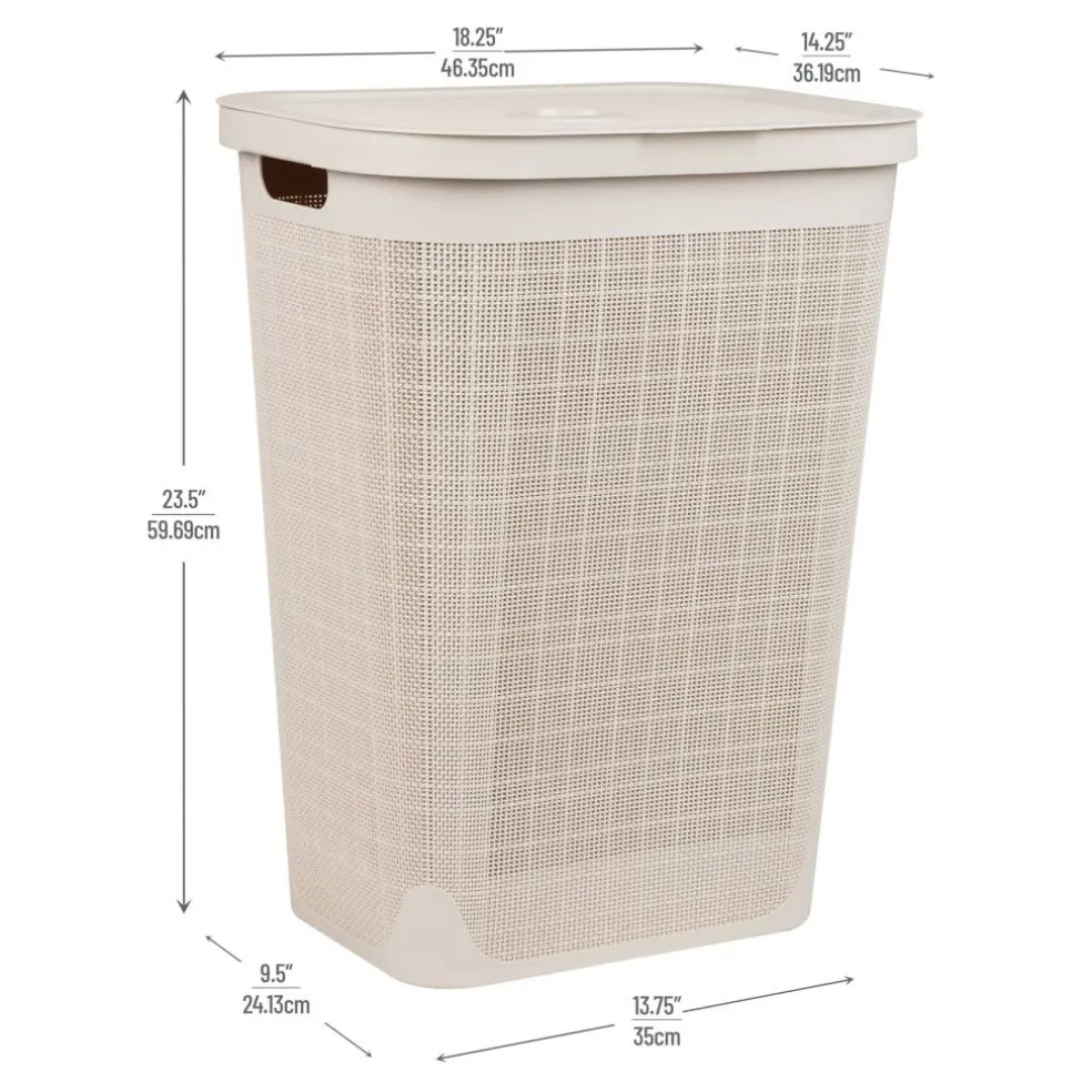 Mind Reader 18" x 24" Slim Laundry Hamper