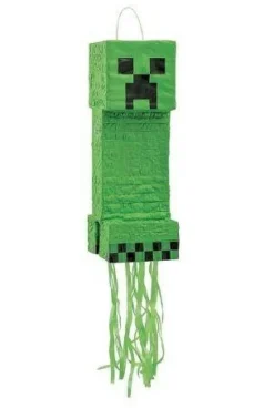 Minecraft Creeper, Pull-String Pinata - 1 Pinata