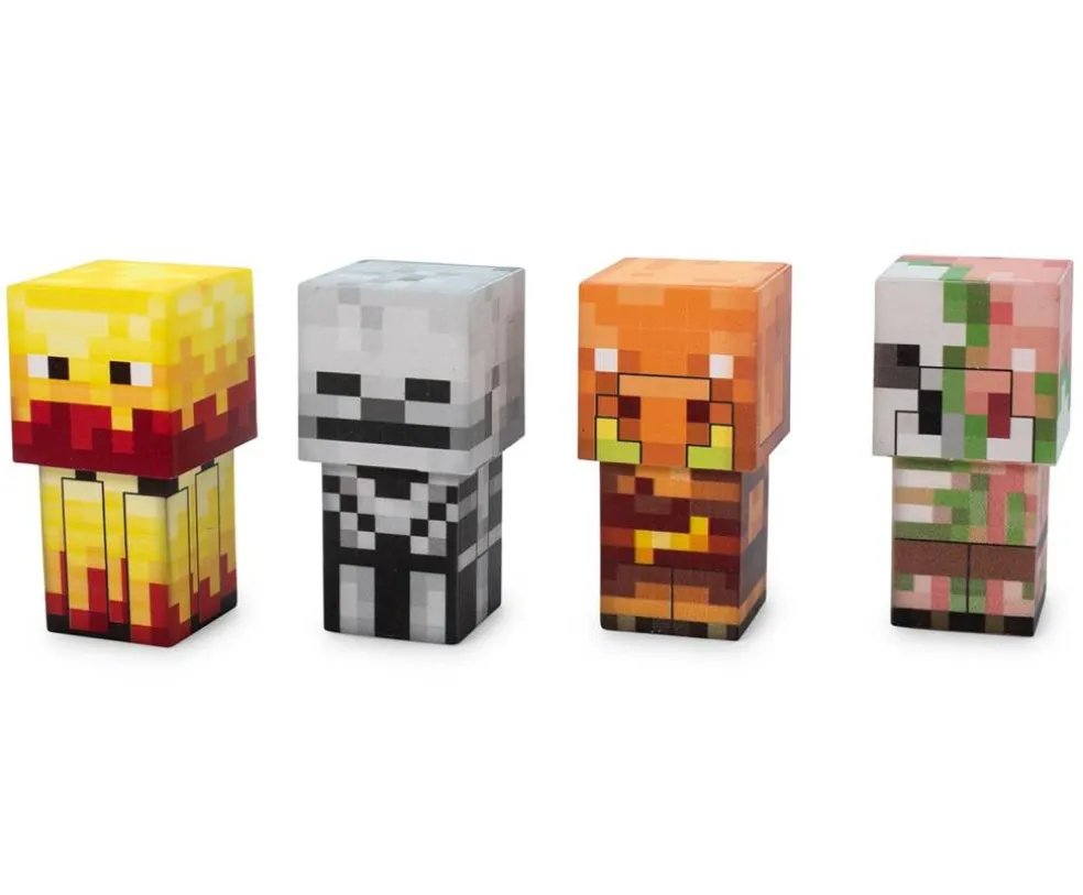 Minecraft Mini Mob Figure Mood Lights | Skeleton, Blaze, Piglin, Zombified Piglin