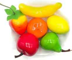 Mini Artificial Fruits Pack - (6 Kinds, 6Pcs)