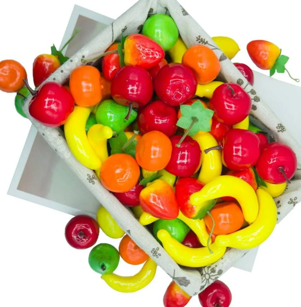 Mini Artificial Fruits Pack - (6 Kinds, 6Pcs)