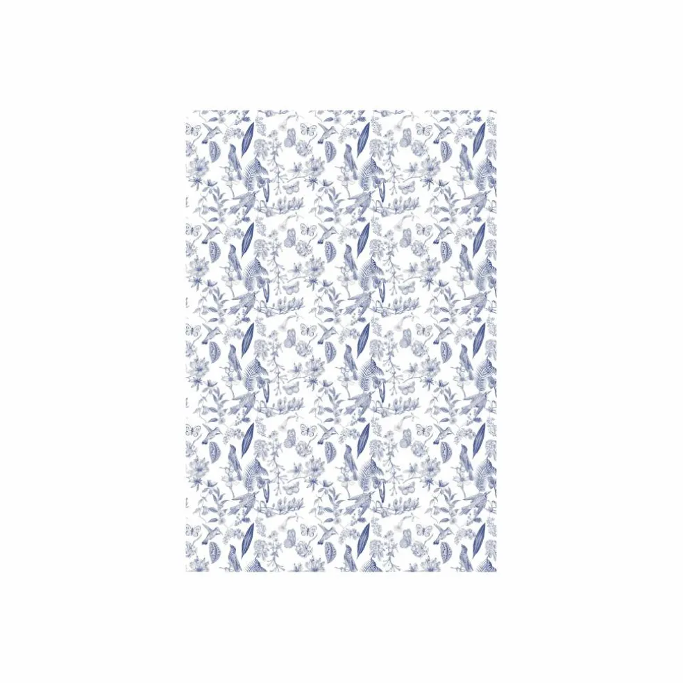 Miniature Blue Floral Floor & Wall Covering by Make Market®