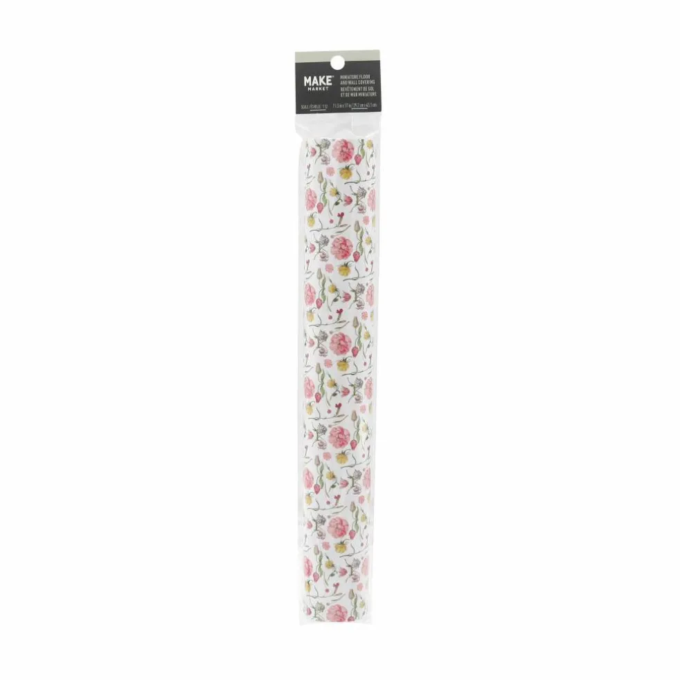 Miniature Pink Floral Floor & Wall Covering by Make Market®