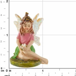 Miniature Pixie Sitting with Flower by Make MarketĀ®