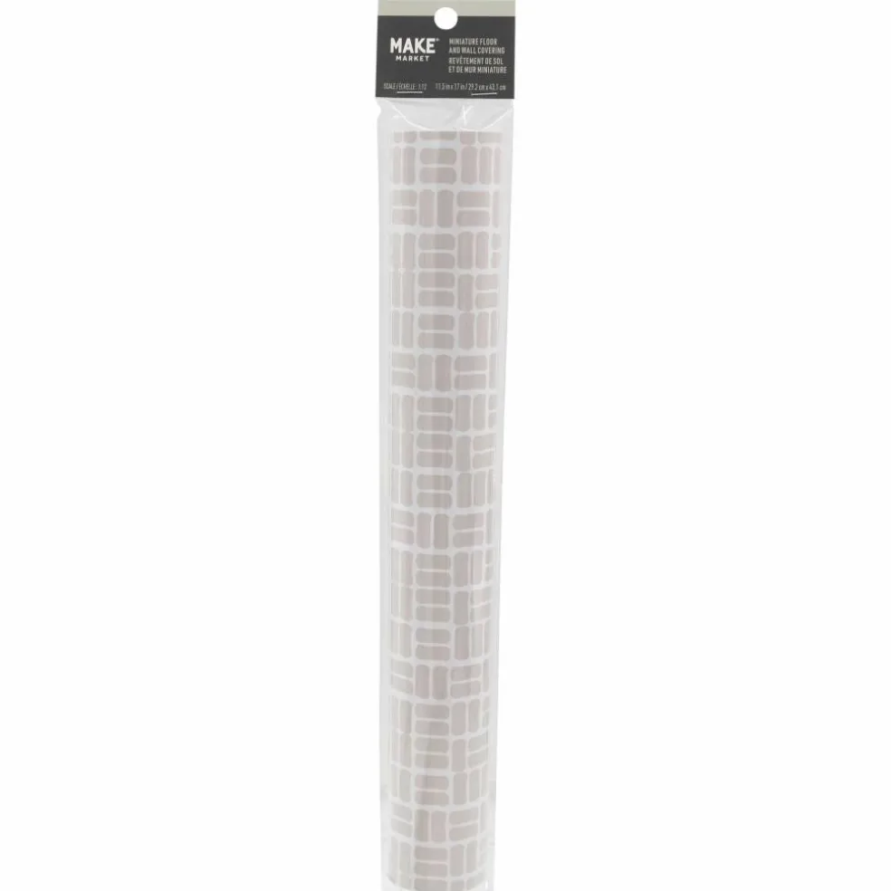 Miniature Tan Abstract Floor & Wall Covering by Make Market®