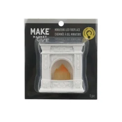 Miniature White LED Fireplace by Make MarketĀ®