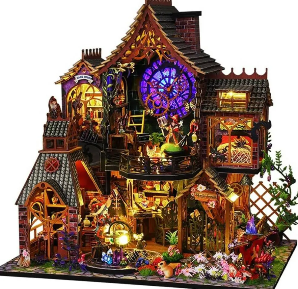 Miniature Wizardi Roombox Kit - Magic Forest Dollhouse Kit
