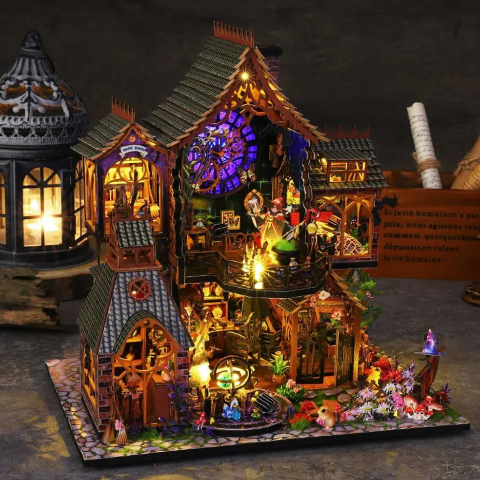 Miniature Wizardi Roombox Kit - Magic Forest Dollhouse Kit