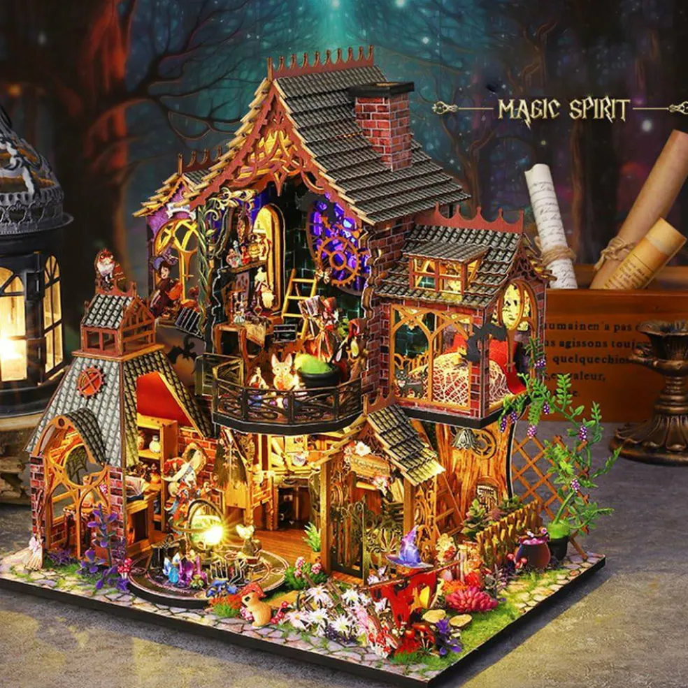 Miniature Wizardi Roombox Kit - Magic Forest Dollhouse Kit