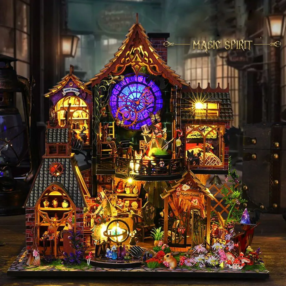 Miniature Wizardi Roombox Kit - Magic Forest Dollhouse Kit