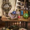 Miniature Wizardi Roombox Kit - Dollhouse Kit Clock