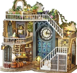 Miniature Wizardi Roombox Kit - Dollhouse Kit Clock