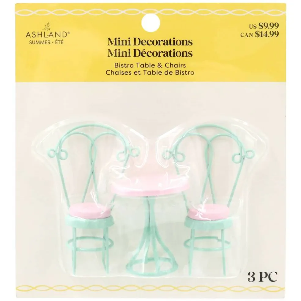 Mini Bistro Table & Chair Decoration Set by Ashland®