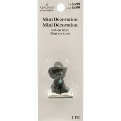Mini Black Cat on Book by Ashland®