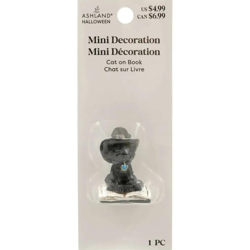Mini Black Cat on Book by Ashland®