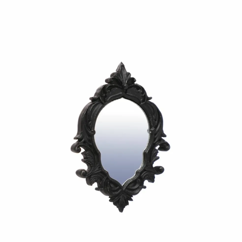 Mini Black Ornate Mirror by Ashland®