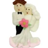 Mini Bride & Groom Royal Icing Decorations 1 Inch 6 Count