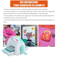 Mini Die Cutting and Embossing Machine for DIY Crafts 3.5