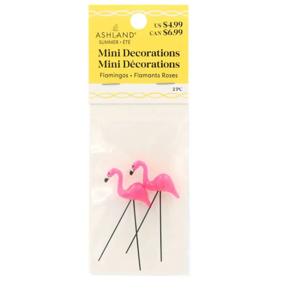 Mini Flamingo Decorations, 2ct. by Ashland®