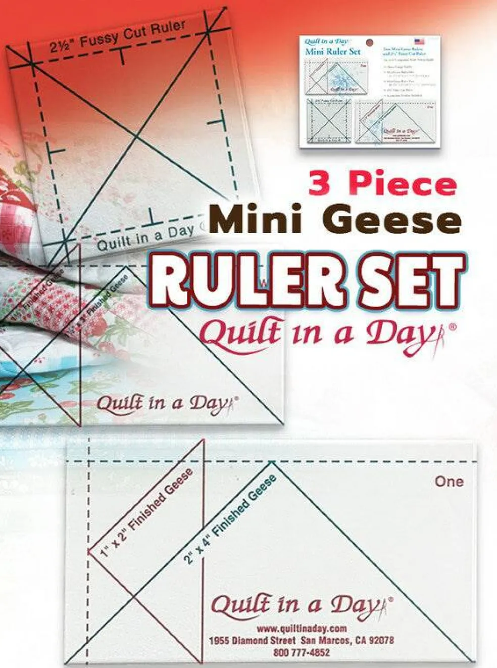Mini Geese Ruler Set by Quilt in a Day