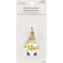 Mini Gnome with Sunflower Garland by Ashland®
