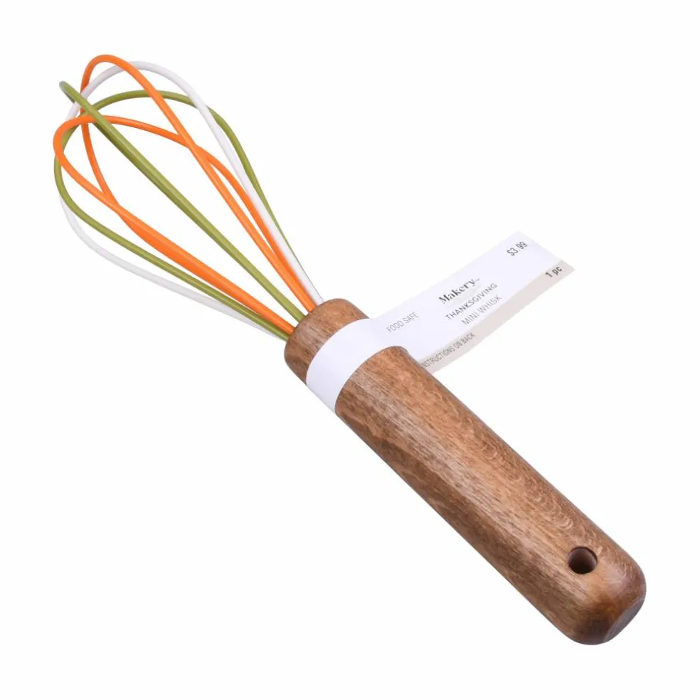 Mini Green & Orange Whisk by Makery™