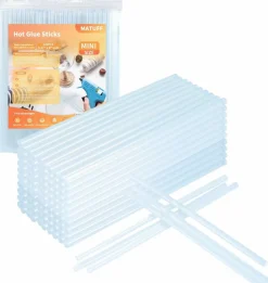 Mini hot Glue Gun Sticks – 120 Pcs Clear hot Glue Sticks Dia 0.27” x 8” Long Mini Glue Stick, All-Purpose Glue Sticks Bulk for Crafting, Scrapbooking & More - Compatible with Most Glue Guns