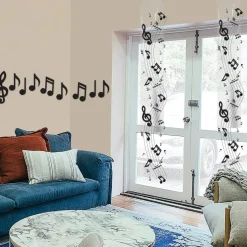 Mini Musical Notes Party Silhouettes 10/Pkg
