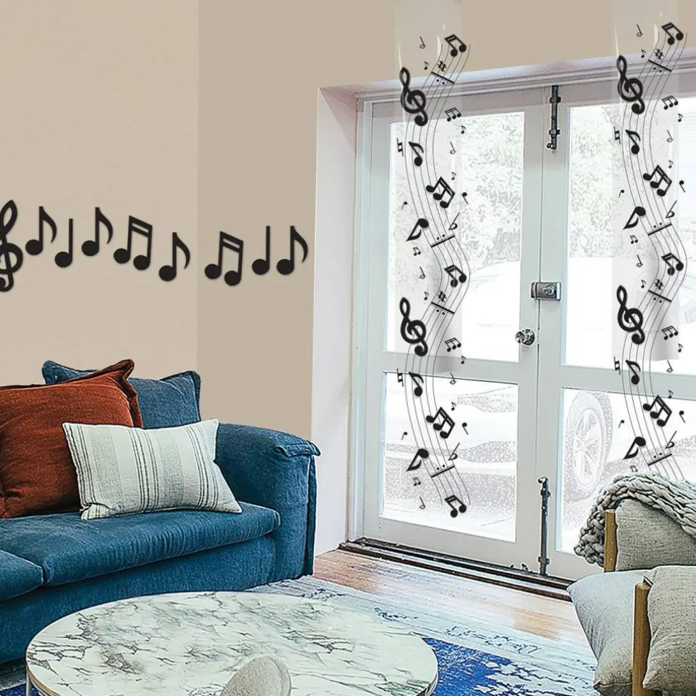 Mini Musical Notes Party Silhouettes 10/Pkg