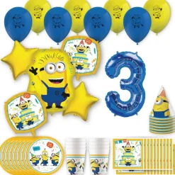 Minions Birthday Party Kit with Number