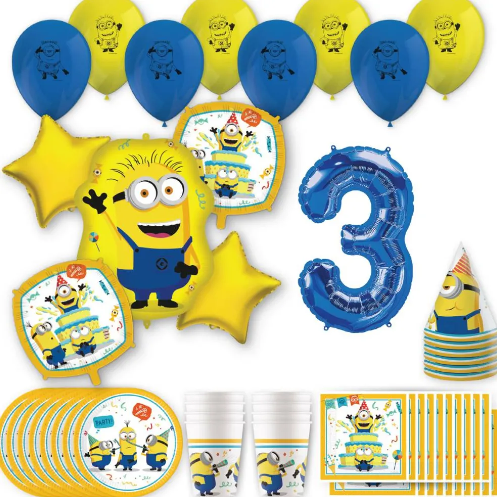 Minions Birthday Party Kit with Number