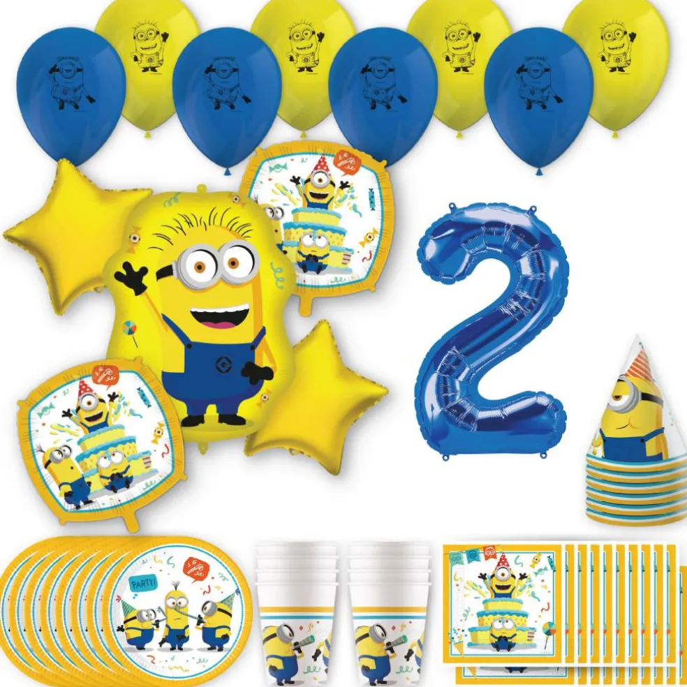 Minions Birthday Party Kit with Number