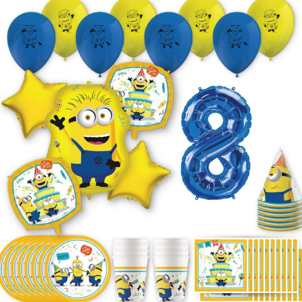 Minions Birthday Party Kit with Number